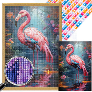 Flamingo 40*60CM (canvas) Full Square AB Drill Diamond Painting