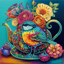 Load image into Gallery viewer, Dark Blue Atmosphere Bird 30*30CM (canvas) Partial Special-Shaped Drill Diamond Painting
