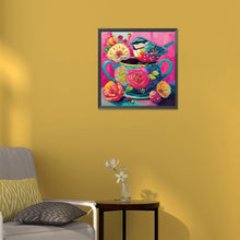 Load image into Gallery viewer, Pink Atmosphere Bird 30*30CM (canvas) Partial Special-Shaped Drill Diamond Painting
