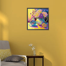 Load image into Gallery viewer, Purple And Yellow Atmosphere Bird 30*30CM (canvas) Partial Special-Shaped Drill Diamond Painting
