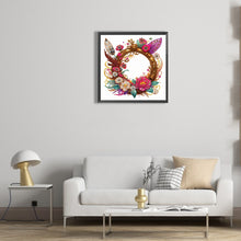 Load image into Gallery viewer, Feathers And Round Parts 30*30CM (canvas) Partial Special-Shaped Drill Diamond Painting
