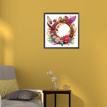 Load image into Gallery viewer, Feathers And Round Parts 30*30CM (canvas) Partial Special-Shaped Drill Diamond Painting
