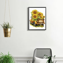 Load image into Gallery viewer, Sunflower And Car 30*40CM (canvas) Partial Special-Shaped Drill Diamond Painting
