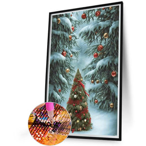 Christmas Tree 40*60CM (canvas) Full Round Drill Diamond Painting