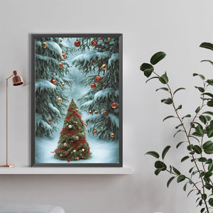 Christmas Tree 40*60CM (canvas) Full Round Drill Diamond Painting