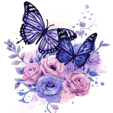 Load image into Gallery viewer, Butterfly 30*30CM (canvas) Partial Special-Shaped Drill Diamond Painting
