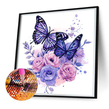 Load image into Gallery viewer, Butterfly 30*30CM (canvas) Partial Special-Shaped Drill Diamond Painting
