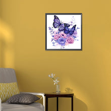 Load image into Gallery viewer, Butterfly 30*30CM (canvas) Partial Special-Shaped Drill Diamond Painting
