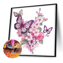 Load image into Gallery viewer, Butterfly 30*30CM (canvas) Partial Special-Shaped Drill Diamond Painting
