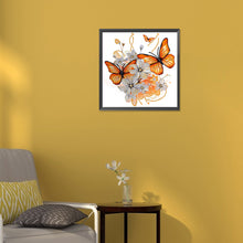 Load image into Gallery viewer, Butterfly 30*30CM (canvas) Partial Special-Shaped Drill Diamond Painting
