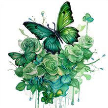 Load image into Gallery viewer, Butterfly 30*30CM (canvas) Partial Special-Shaped Drill Diamond Painting
