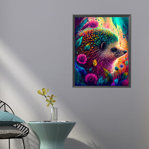 Color Hedgehog 40*50CM (canvas) Full Round Drill Diamond Painting