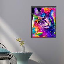 Load image into Gallery viewer, Color Cat 40*50CM (canvas) Full Round Drill Diamond Painting
