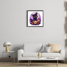 Load image into Gallery viewer, Halloween Cat Cat 40*40CM (canvas) Full Square Drill Diamond Painting
