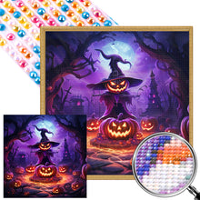 Load image into Gallery viewer, Halloween Pumpkin 40*40CM (canvas) Full Round AB Drill Diamond Painting
