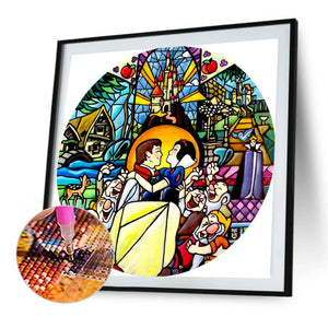 Snow White 35*35CM (canvas) Full Round Drill Diamond Painting