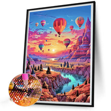 Load image into Gallery viewer, Mountain Hot Air Balloon 30*40CM (canvas) Full Square Drill Diamond Painting
