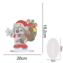 Load image into Gallery viewer, Special Shape Diamond Art Table Decor for Home Office Table Decor (Xmas Bunny#1)
