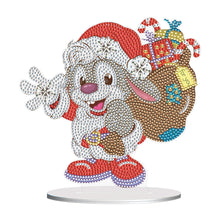 Load image into Gallery viewer, Special Shape Diamond Art Table Decor for Home Office Table Decor (Xmas Bunny#1)
