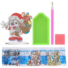 Load image into Gallery viewer, Special Shape Diamond Art Table Decor for Home Office Table Decor (Xmas Bunny#1)
