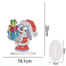 Load image into Gallery viewer, Special Shape Diamond Art Table Decor for Home Office Table Decor (Xmas Bunny#2)
