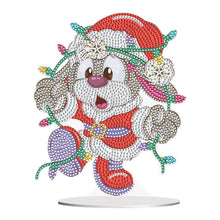 Load image into Gallery viewer, Special Shape Diamond Art Table Decor for Home Office Table Decor (Xmas Bunny#3)
