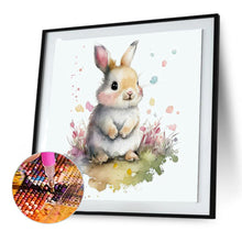 Load image into Gallery viewer, Rabbit And Flower 30*30CM (canvas) Full Round Drill Diamond Painting
