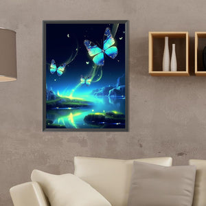 Aurora River 30*40CM (canvas) Full Round Drill Diamond Painting