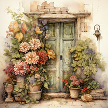 Load image into Gallery viewer, Nostalgic Garden Entrance 30*30CM (canvas) Full Round Drill Diamond Painting
