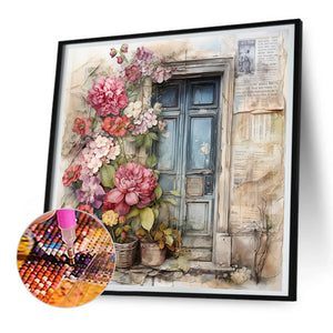 Nostalgic Garden Entrance 30*30CM (canvas) Full Round Drill Diamond Painting