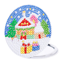 Load image into Gallery viewer, Double Sided Special Shape Diamond Painting Compact Mirror (Snow Room #2)
