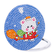 Load image into Gallery viewer, Double Sided Special Shape Diamond Painting Compact Mirror (Christmas Animal #4)
