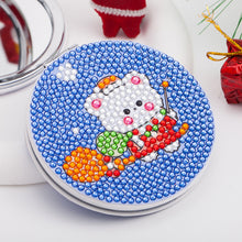 Load image into Gallery viewer, Double Sided Special Shape Diamond Painting Compact Mirror (Christmas Animal #4)
