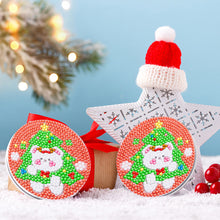 Load image into Gallery viewer, Double Sided Special Shape Diamond Painting Compact Mirror (Christmas Animal #5)
