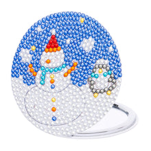 Load image into Gallery viewer, Double Sided Diamond Art Mirror for Adults Kids Beginners (Snowman #1)

