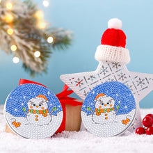 Load image into Gallery viewer, Double Sided Diamond Art Mirror for Adults Kids Beginners (Snowman #6)
