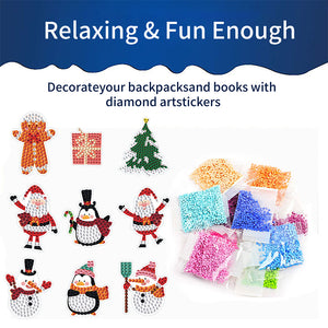 26PCS Diamond Painting Sticker Cartoon Diamond Sticker (Christmas Element 406)