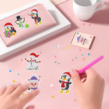 Load image into Gallery viewer, 18PCS Diamond Painting Sticker Cartoon Diamond Sticker (Christmas Creatures 412)
