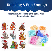 Load image into Gallery viewer, 28PCS Diamond Painting Sticker Cartoon Diamond Sticker (Christmas Critters 415)
