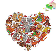 Load image into Gallery viewer, 28PCS Diamond Painting Sticker Cartoon Diamond Sticker (Christmas Critters 415)
