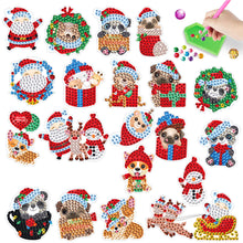 Load image into Gallery viewer, 20PCS Diamond Painting Sticker Cartoon Diamond Sticker (Christmas Creatures 422)
