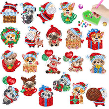 Load image into Gallery viewer, 20PCS Diamond Painting Sticker Cartoon Diamond Sticker (Christmas Critters 426)
