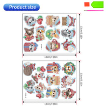 Load image into Gallery viewer, 20PCS Diamond Painting Sticker Cartoon Diamond Sticker (Christmas Critters 426)
