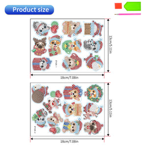 20PCS Diamond Painting Sticker Cartoon Diamond Sticker (Christmas Critters 426)