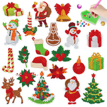 Load image into Gallery viewer, 21PCS Diamond Painting Sticker Cartoon Diamond Sticker (Christmas Cartoon 430)
