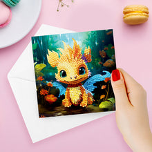 Load image into Gallery viewer, 8PCS Special Shape Diamond Handmade Card Diamond Painting Card (Dragon #1)
