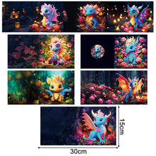 Load image into Gallery viewer, 8PCS Special Shape Diamond Handmade Card Diamond Painting Card (Dragon #1)
