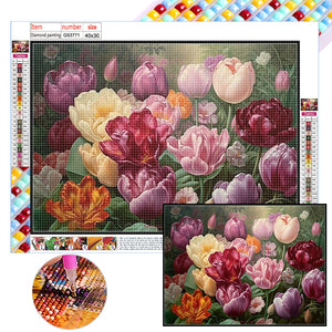 Tulip 40*30CM (canvas) Full Square Drill Diamond Painting