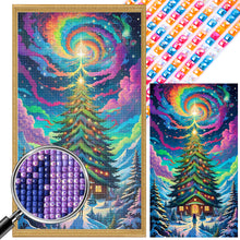 Load image into Gallery viewer, Christmas Aurora Elk 40*70CM (canvas) Full Square Drill Diamond Painting
