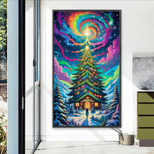 Load image into Gallery viewer, Christmas Aurora Elk 40*70CM (canvas) Full Square Drill Diamond Painting
